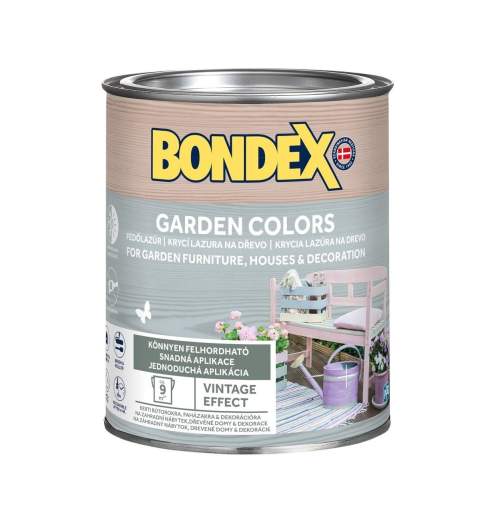 BONDEX GARDEN COLORS krycí lazura na dřevo 0.75 l Orchid Grey