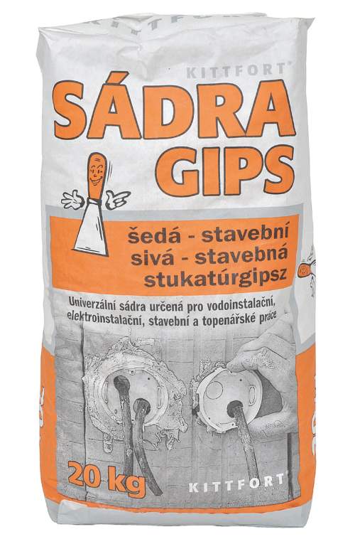 KITTFORT Sádra stavební šedá 20 kg