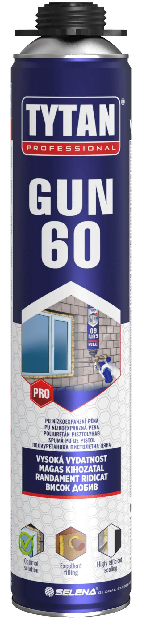 TYTAN GUN 60 polyuretanová pěna pistolová 750 ml