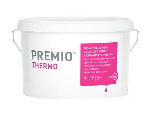 Slovlak PREMIO THERMO bílá interiérová barva 3 kg Bílá