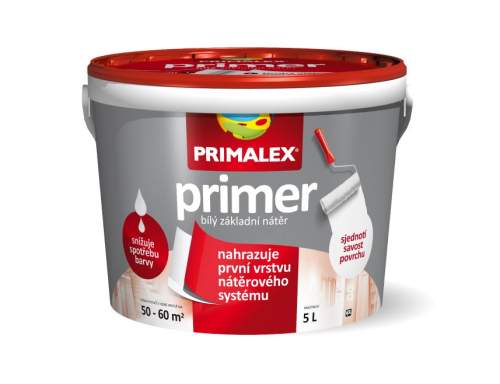 PRIMALEX primer bíla základní interiérová barva 5 l Bílá