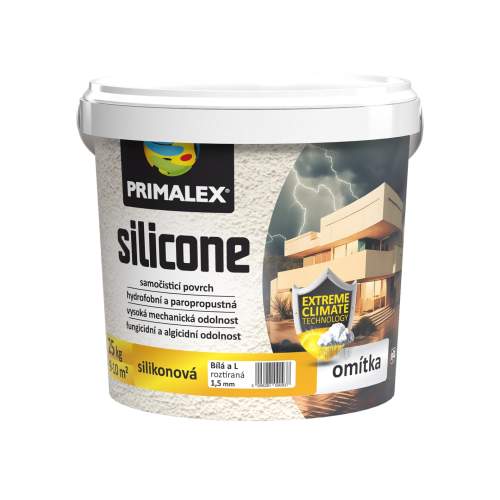 PRIMALEX silicone fasádní silikonová omítka roztíraná 25 kg 1.5 mm