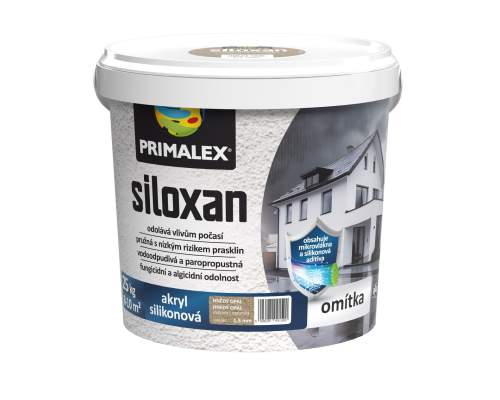 PRIMALEX siloxan fasádní silikonová omítka 25 kg 2.0 mm Rýhovaná