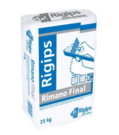 Rigips Rimano Final super bíla velmi jemná sádrová malířská stěrka 25 kg