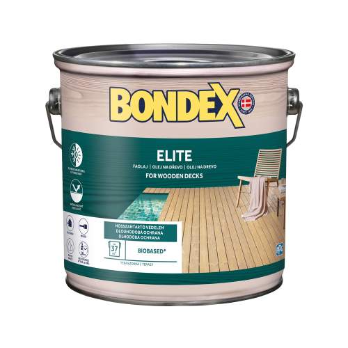 BONDEX ELITE napouštěcí olej na dřevo 2.5 l                    Bezbarvý