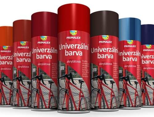 PRIMALEX Univerzální barva ve spreji 400 ml   RAL 9006 Bílý hliník