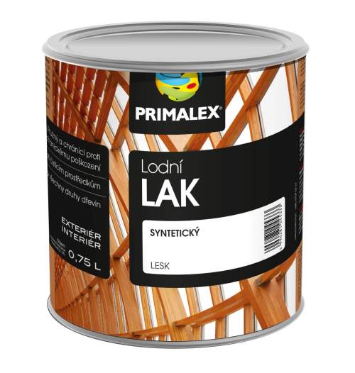 PRIMALEX Lodní LAK na dřevo lesk 0.75 l    Bezbarvý