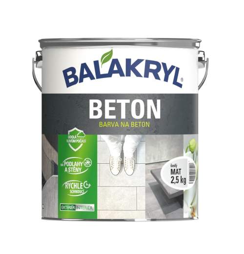 BALAKRYL BETON barva na beton 5 kg Šedý MAT