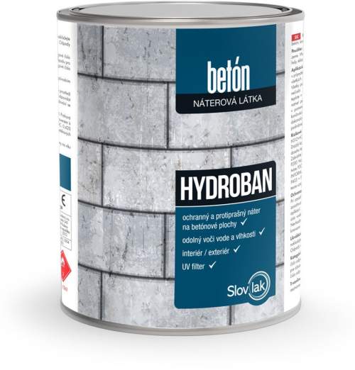Slovlak Hydroban univerzální barva na beton 0110 Světle šedá 0.75 kg