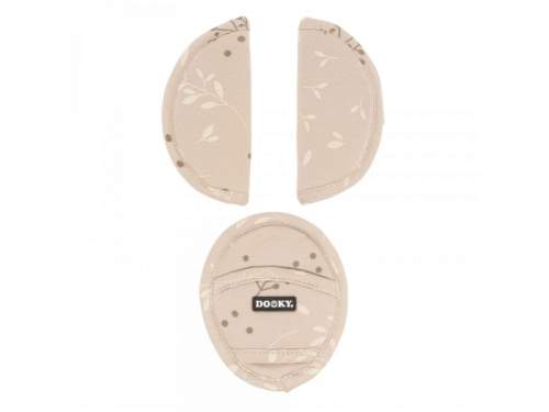 Dooky Chránič pásu Universal Pads Romantic Leaves Beige