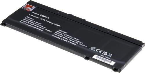 T6 Power pro Hewlett Packard Omen 17-cb0300 serie, Li-Poly, 15,4 V, 4550 mAh (70 Wh), černá