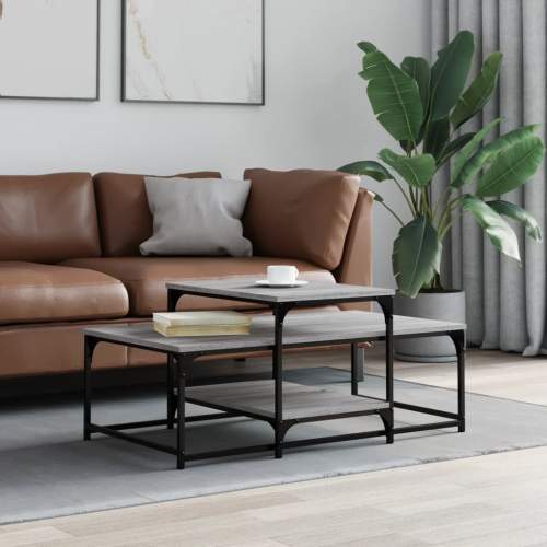 vidaXL Konferenční stolek šedý sonoma 102x60x45 cm kompozitní dřevo