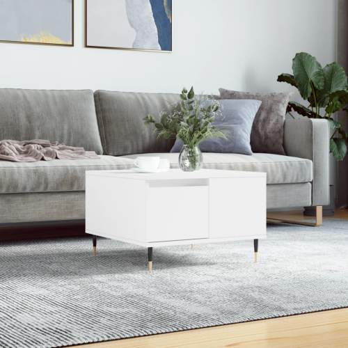 vidaXL Konferenční stolek bílý 55 x 55 x 36,5 cm kompozitní dřevo