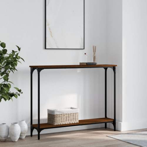 vidaXL Konzolový stolek hnědý dub 100 x 22,5 x 75 cm kompozitní dřevo