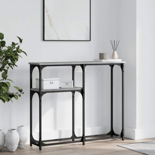 vidaXL Konzolový stolek šedý sonoma 90 x 22,5 x 75 cm kompozitní dřevo