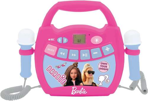 Lexibook Karaoke digitální přehrávač svítící Barbie