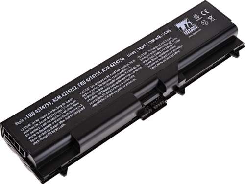 T6 Power pro Lenovo ThinkPad SL510 serie, Li-Ion, 10,8 V, 5200 mAh (56 Wh), černá