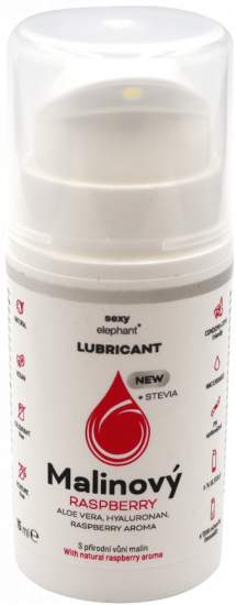 Sexy Elephant Malinový lubrikační gel 15 ml