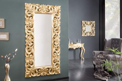 Estila Stylové antické zrcadlo Venice 180cm zlatá
