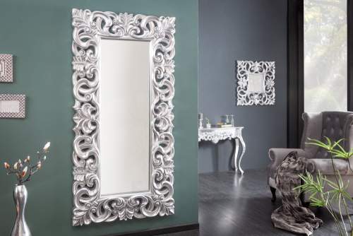 Estila Luxusní stříbrné Antické zrcadlo Venice 180cm stříbrné