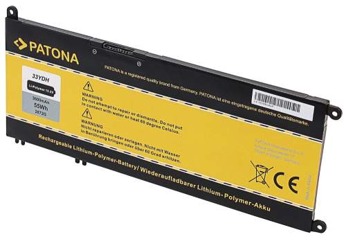 PATONA baterie pro ntb DELL Inspiron 13/15/17 G3 3600mAh Li-Pol 15,2V 33YDH, PT2872