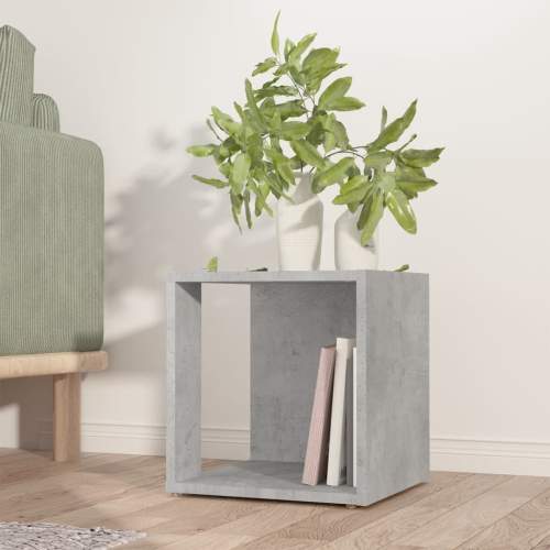 vidaXL Odkládací stolek betonově šedý 33 x 33 x 34,5 cm dřevotříska