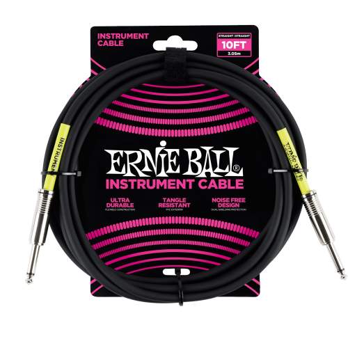 Ernie Ball P06048 Černá 3 m Rovný - Rovný