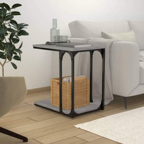 vidaXL Odkládací stolek šedý sonoma 50 x 35 x 52 cm kompozitní dřevo