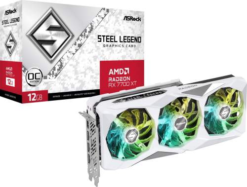 ASRock AMD Radeon™ RX 7700 XT Steel Legend 12GB OC, 12GB GDDR6 - 90-GA4PZZ-00UANF