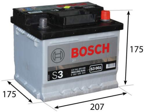 BOSCH startovací baterie 0 092 S30 010