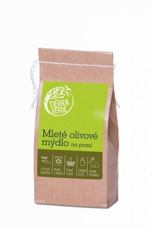 Tierra Verde Mleté olivové mýdlo na praní i pro nejjemnější prádlo 200 g