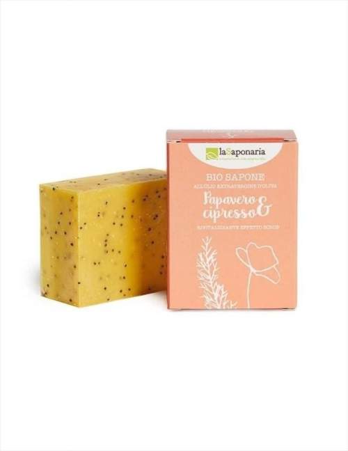 laSaponaria Tuhé olivové mýdlo s mákem a cypřišem BIO 100 g