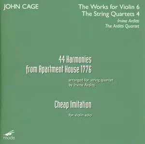 44 Harmonies from Apartment House 1776 (The Arditti Quartet) (CD / Album)