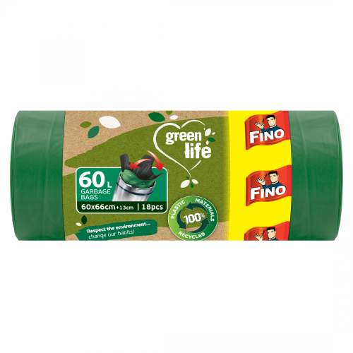 Fino Pytle na odpadky Green Life Easy pack 27 μm 60 litrů 18 ks