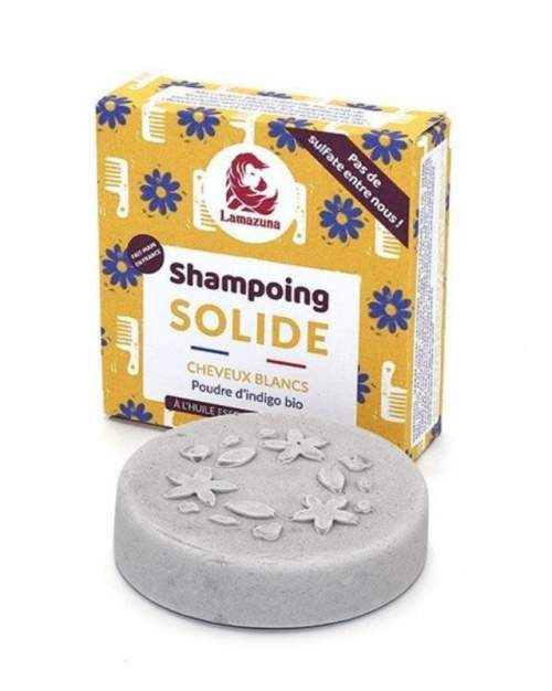 Lamazuna Tuhý šampon pro šedivé vlasy Indigo 70 g