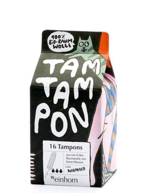Einhorn Tampony TamTampon Normalo z hypoalergenní z bio bavlny 16 ks