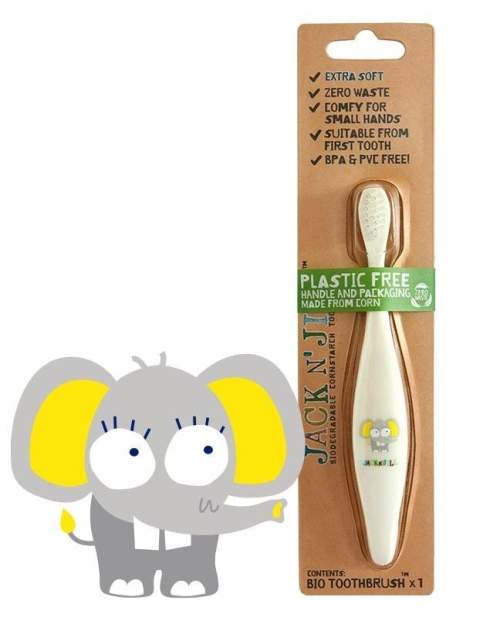 Jack n' Jill Dětský zubní kartáček v designu slona