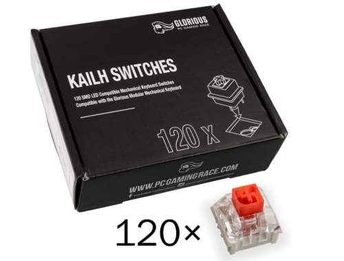 Glorious Kailh Box Red Switches (120 Ks), KAI-RED