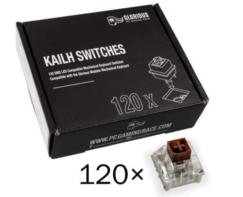 Glorious Kailh Box Brown Switches (120 Ks), KAI-BROWN