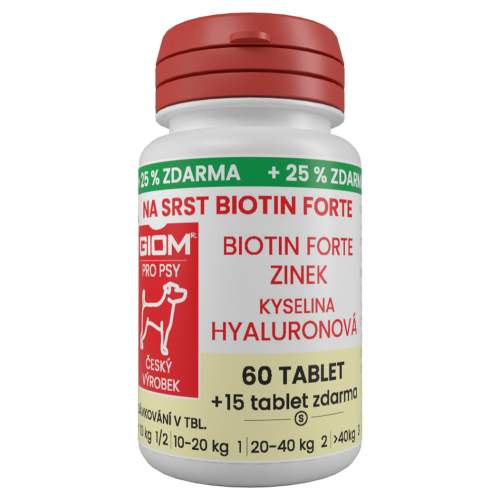 GIOM Na srst Biotin forte 60 tablet + 25%