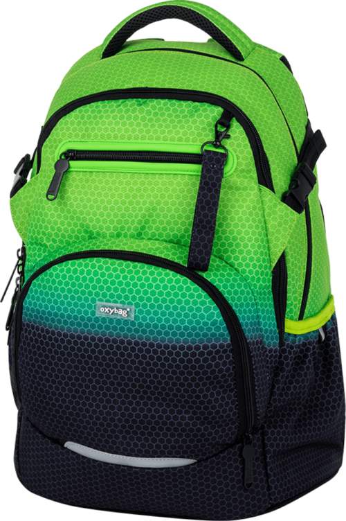 Oxybag Školní batoh OXY Ombre Černo-zelený