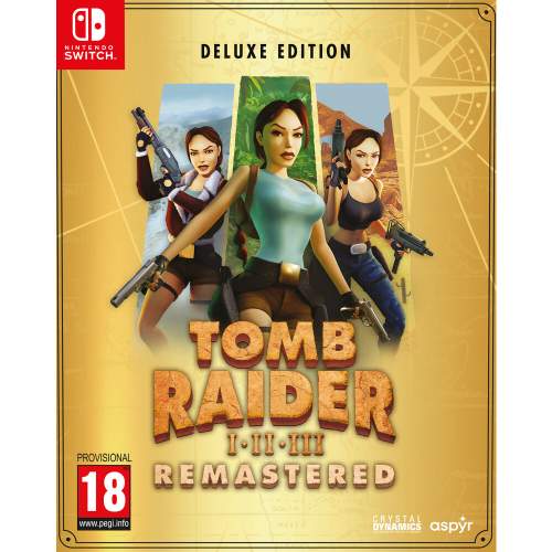 Tomb Raider I-III Remastered Starring Lara Croft: Deluxe Edition Nintentdo Switch