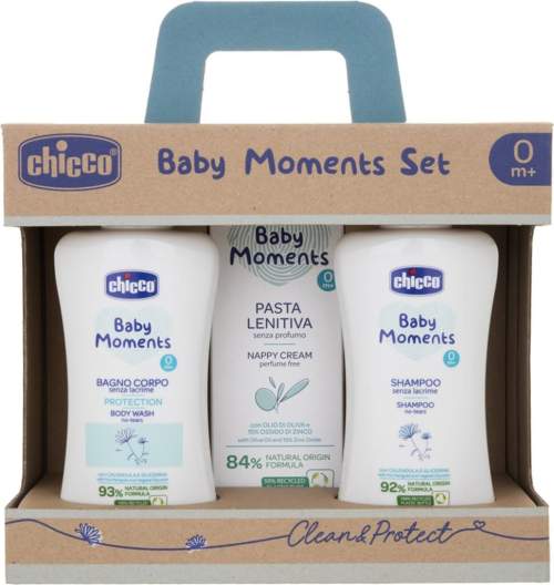 CHICCO Set dárkový kosmetický Baby Moments 0m+