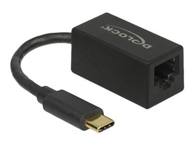 Delock Síťový adaptér USB-C 3.2 Gen 1 Gigabit Ethernet x 1 černá
