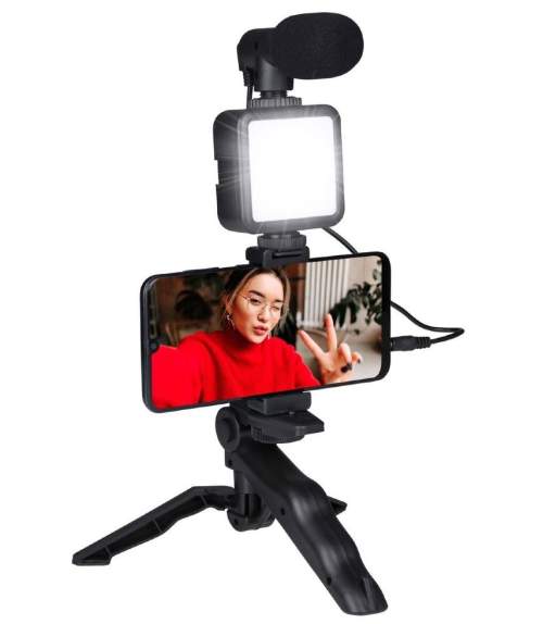 GRUNDIG Selfie studio s osvětlením a tripod ED-223813