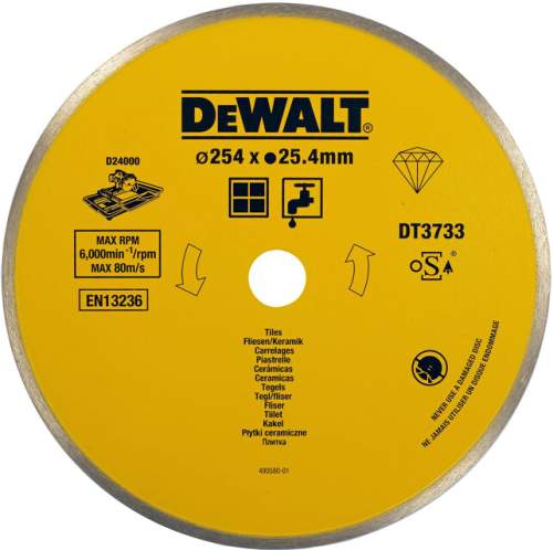 DeWALT DT3734 diamantový kotouč 250x25,4mm
