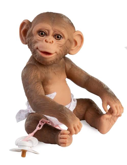 Guca 992 REBORN OPIČKA realistická opička miminko s celovinylovým tělem 32 cm