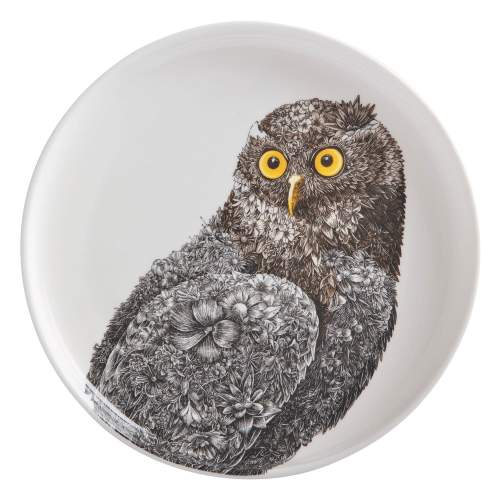 Maxwell & Williams Bílý porcelánový talíř Marini Ferlazzo Owl 20 cm