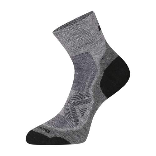 ALPINE PRO DERERE Ponožky antibakteriální merino šedé L