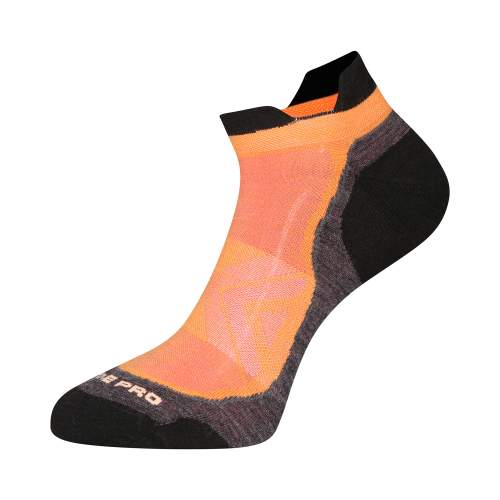 ALPINE PRO Ponožky WERDE merino kotníkové oranžové L